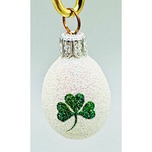 Patricia Breen Miniature Green Clover Ornament Spring 2001 Easter Christmas